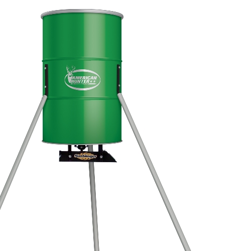 American Hunter 350LB Tripod Feeder with Sun Slinger Kit Review